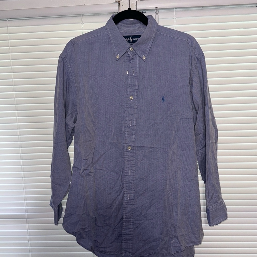 Ralph Lauren by Polo Blue Long Sleeve Button Down